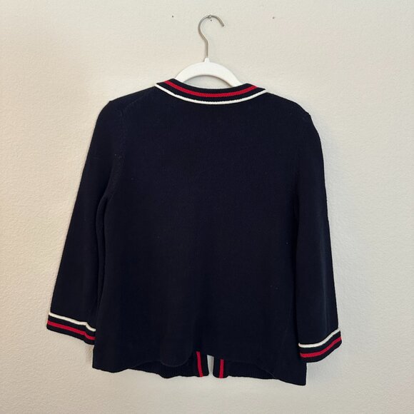 Talbots Red, White and Blue 3/4 Length Sweater - Picture 4 of 4